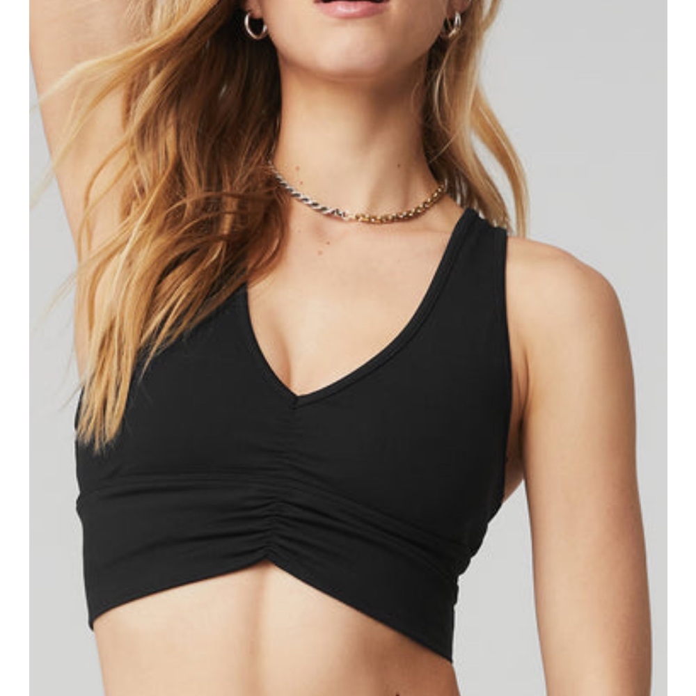 ALO Yoga Black Wild Thing Bra, Size XS